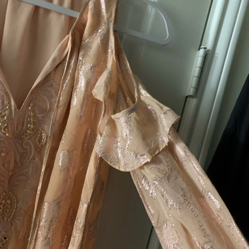 Lilly Pulitzer Marlyse Silk Metallic Palm Tree Clip
Dress Original $298 - Picture 3 of 5